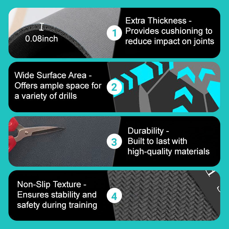 NOW! Non-Slip Football Training Mat - Durable & Portable, Perfect for Footwork Drills Anywhere