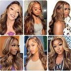 P4/27 Highlight Body Wave HD Lace Wig
