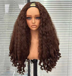 V-Part Yaki Loose Wave Glueless Wig