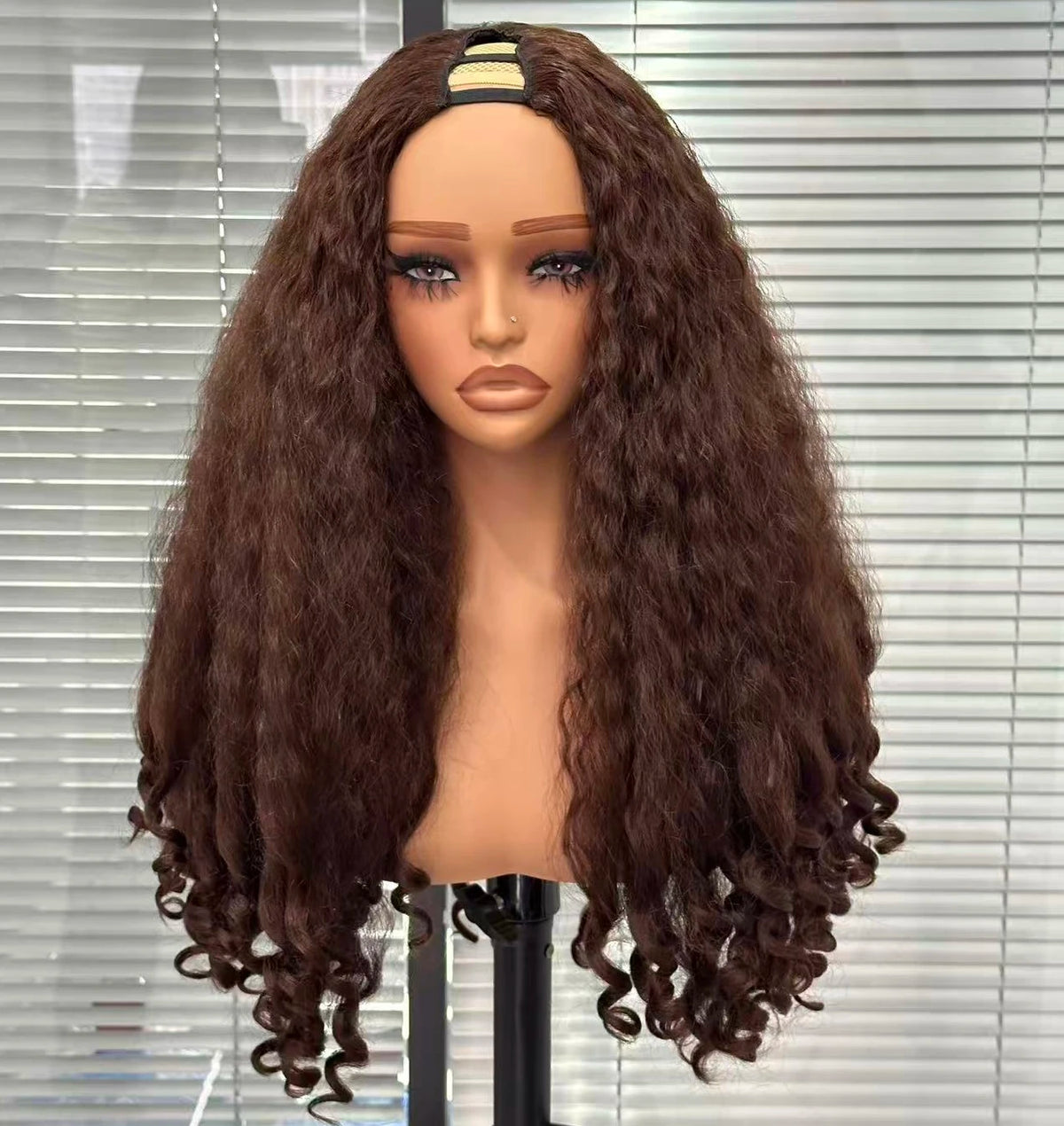 V-Part Yaki Loose Wave Glueless Wig