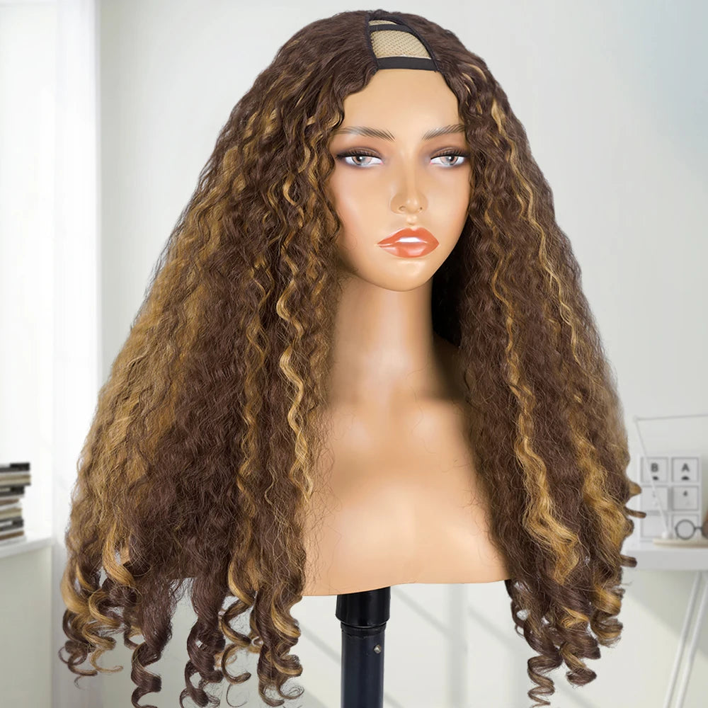 V-Part Yaki Loose Wave Glueless Wig