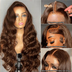Chocolate Brown HD Lace Body Wave Wig