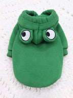 Cozy Frog Fleece Dog Hoodie