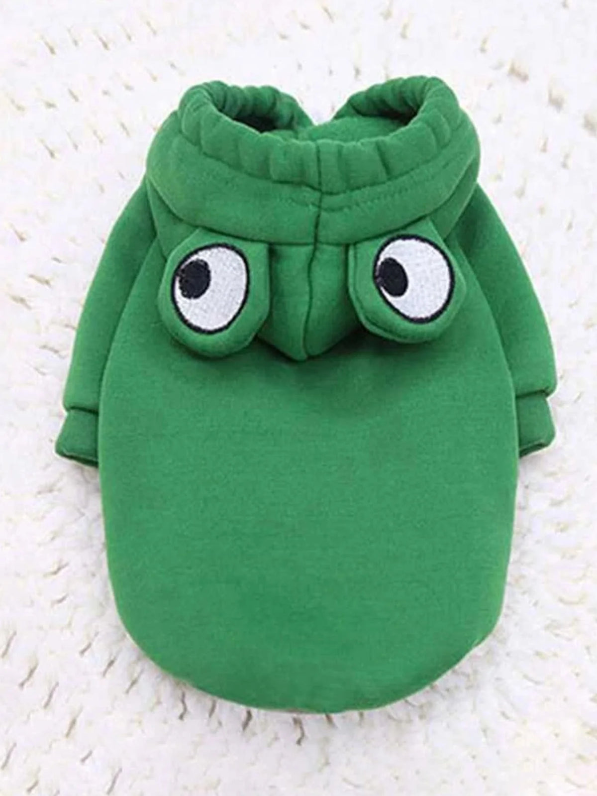 Cozy Frog Fleece Dog Hoodie