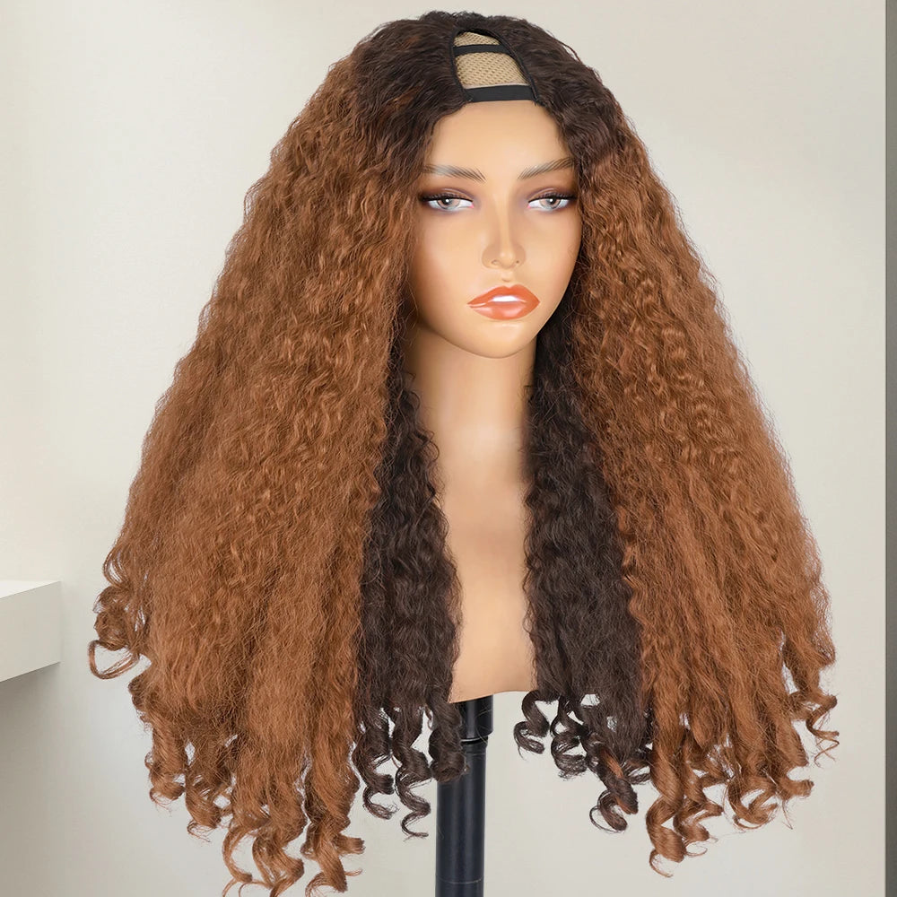 V-Part Yaki Loose Wave Glueless Wig