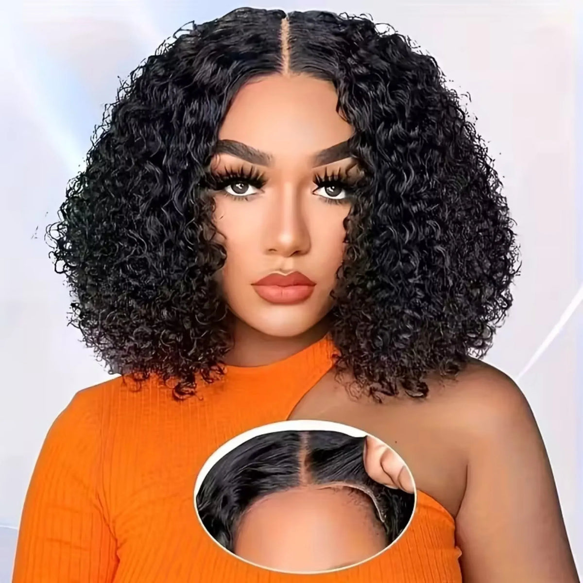 Deep Wave Glueless Short Bob Wig