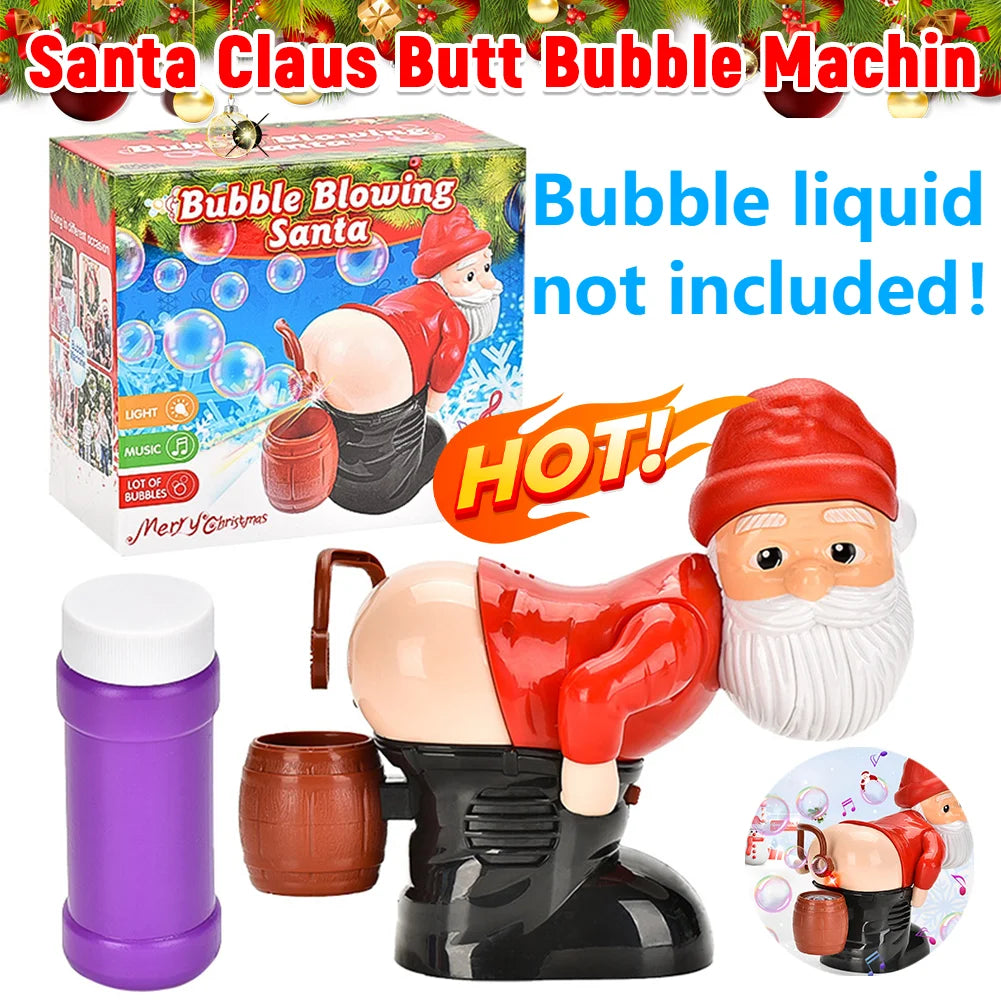 Funny Santa Butt Bubble Blower Toy
