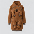 Plush Kangaroo Babywearing Fleece Hoodie