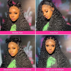 Deep Wave HD Lace Front Wig, Up to 42 Inch