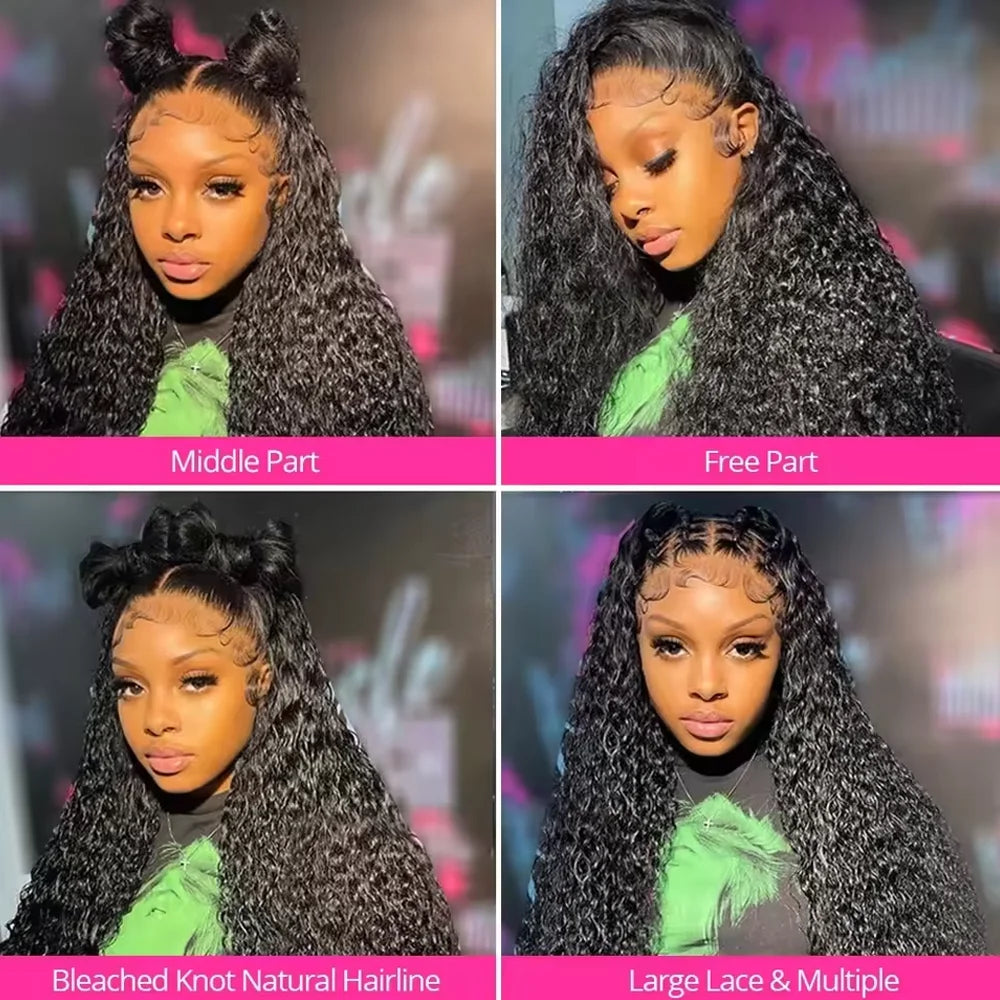 Deep Wave HD Lace Front Wig, Up to 42 Inch