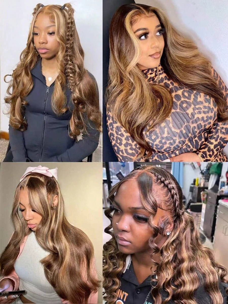 Ombre Honey Blonde Body Wave HD Lace Wig
