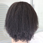 4C Afro Kinky Curly Virgin Human Hair Wig