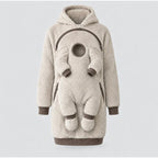 Plush Kangaroo Babywearing Fleece Hoodie