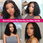 Deep Wave Glueless Short Bob Wig