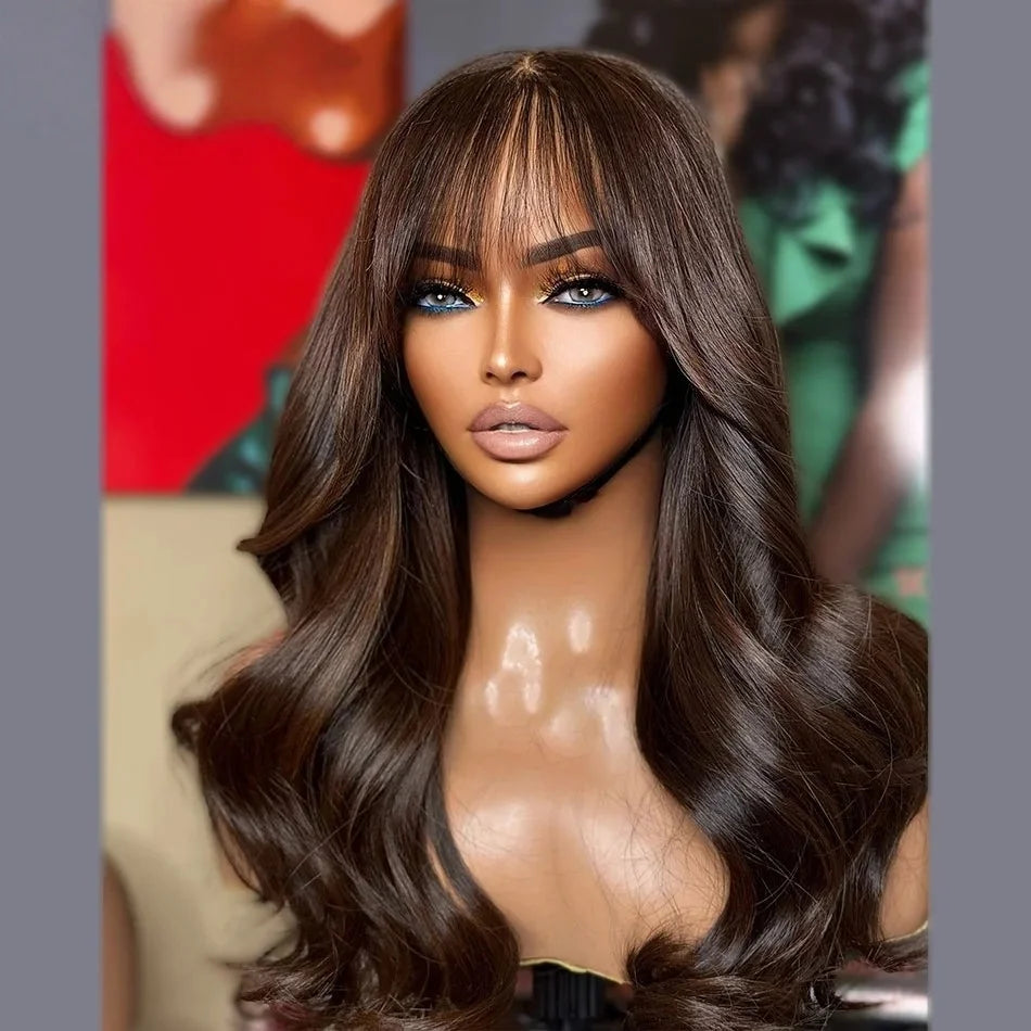 Body Wave Lace Front Wig with Bangs
