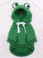 Cozy Frog Fleece Dog Hoodie
