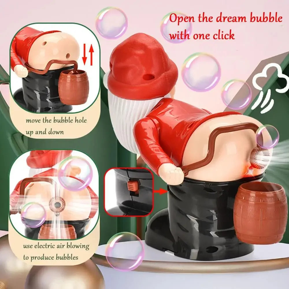 Funny Santa Butt Bubble Blower Toy