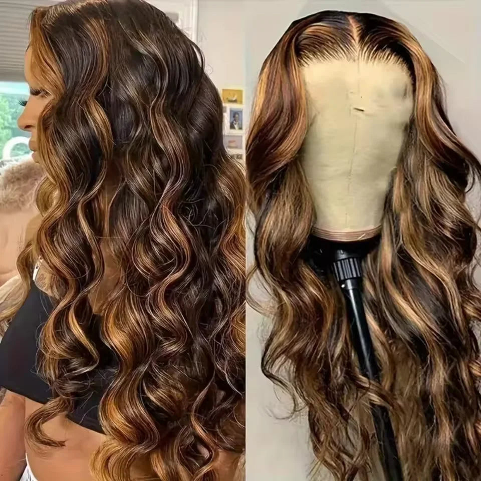 P4/27 Highlight Body Wave HD Lace Wig