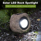 Offer - Solar Powered LED Rock Lamp