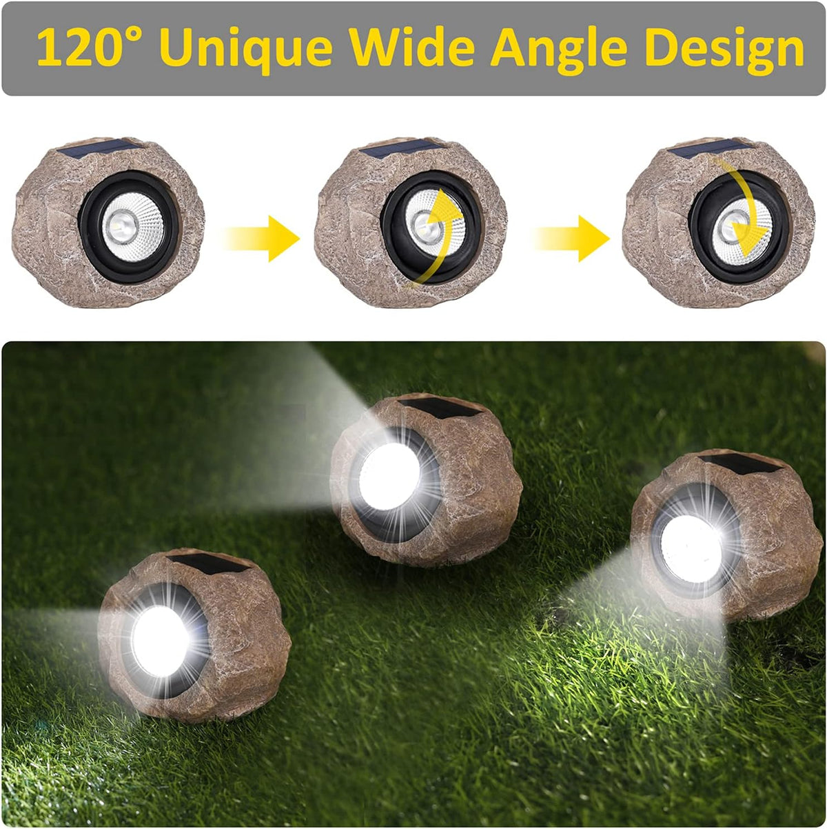 Offer - Solar Powered LED Rock Lamp
