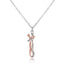 Sweet Embrace Pendant, Adjustable Silver Chain