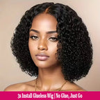 Deep Wave Glueless Short Bob Wig