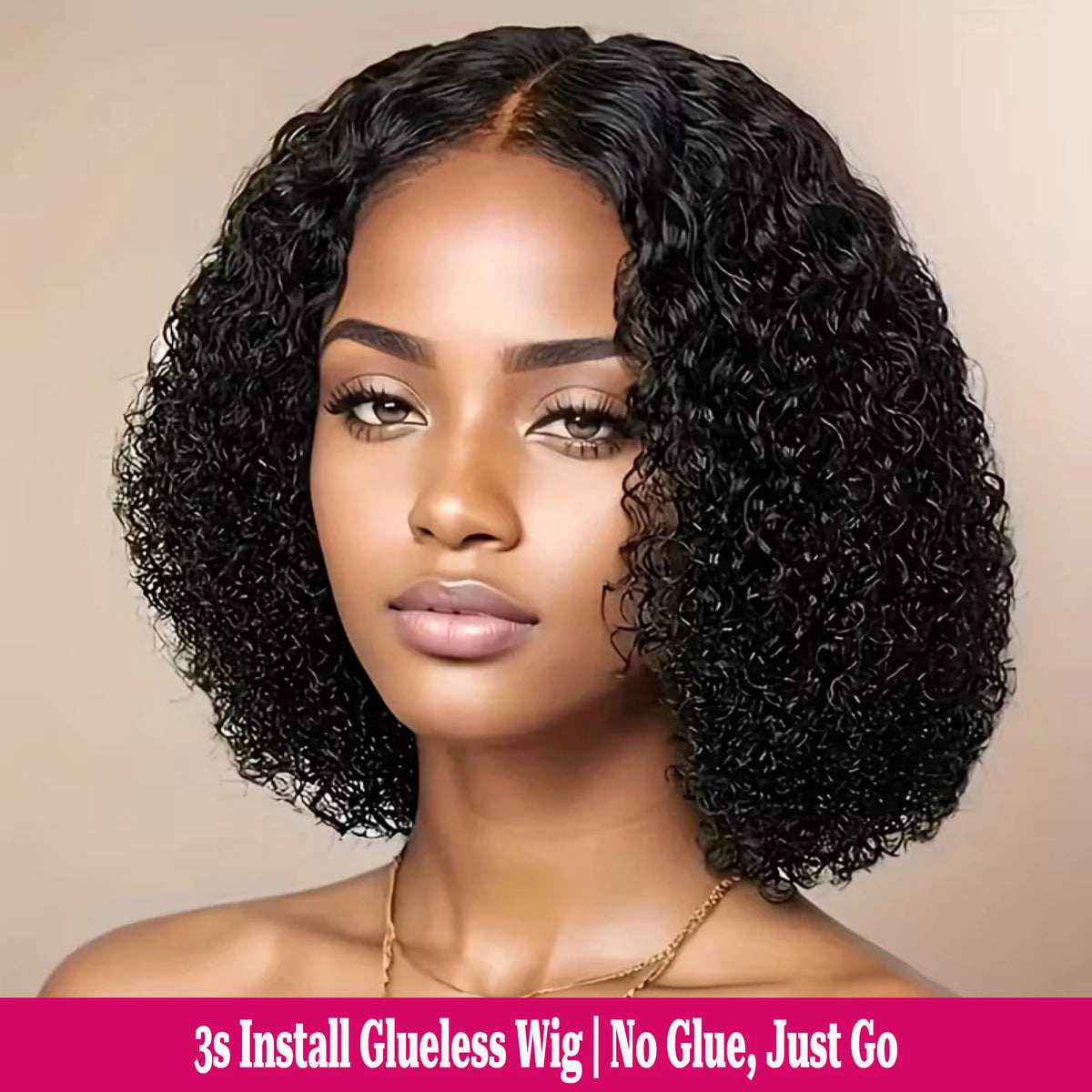 Deep Wave Glueless Short Bob Wig