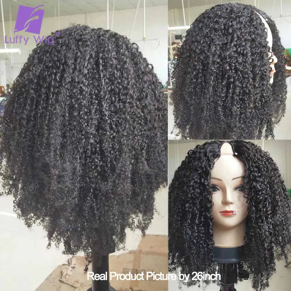Tight Afro Kinky Curly V-Part Wig