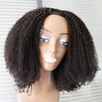 4C Afro Kinky Curly Virgin Human Hair Wig