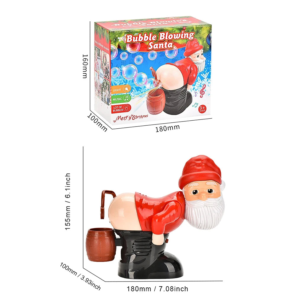 Funny Santa Butt Bubble Blower Toy