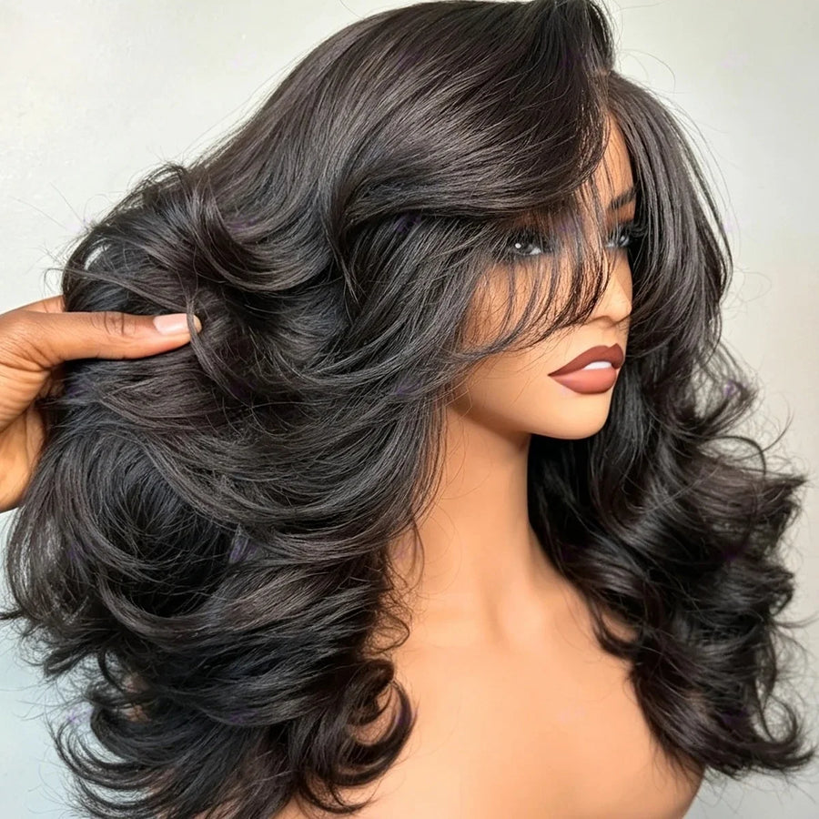 The Lamisse Fringe Wave™ — Body Wave Lace Front Wig with Bangs