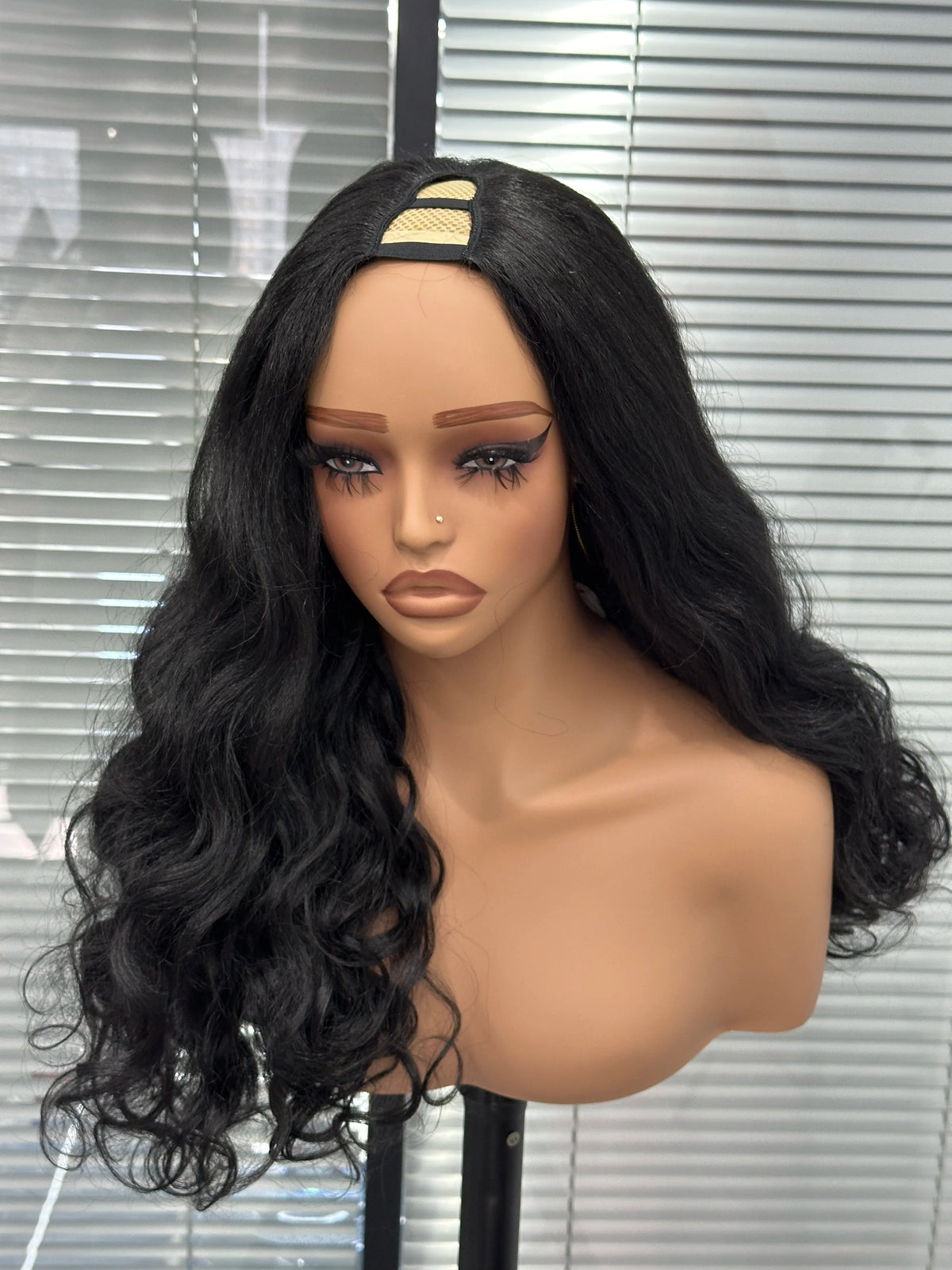 V-Part Yaki Loose Wave Glueless Wig
