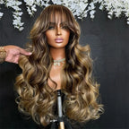 Body Wave Lace Front Wig with Bangs