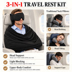 Ergonomic Airplane Headrest and Body Sling Kit