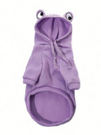 Cozy Frog Fleece Dog Hoodie