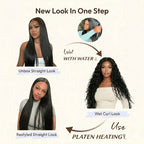 2-in-1 Straight to Wave Glueless Wig