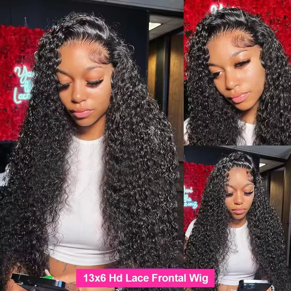 Deep Wave HD Lace Front Wig, Up to 42 Inch