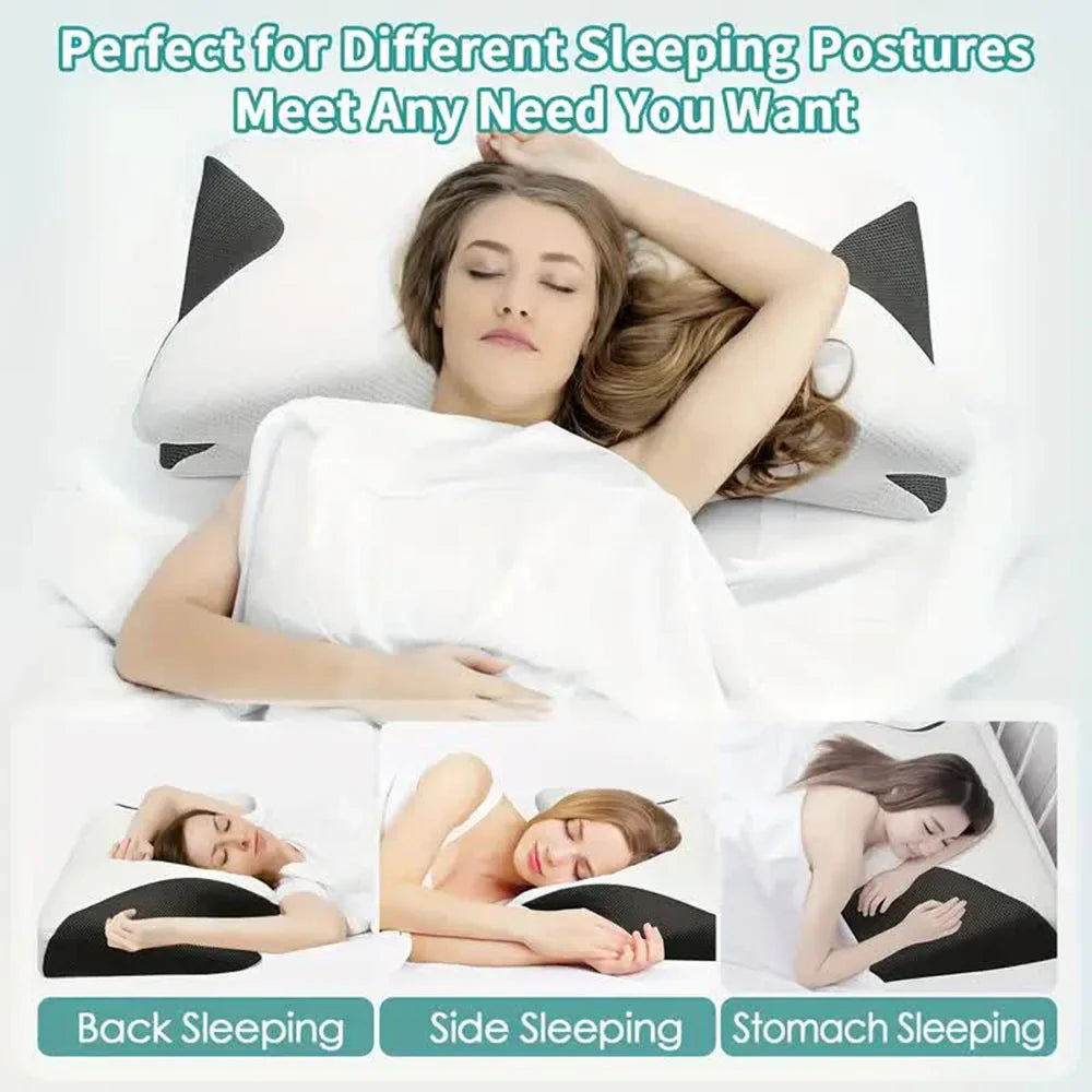 Butterfly Comfort Neck Pillow – Ergonomic Travel & Sleeping Support Pillow for Neck Pain Relief