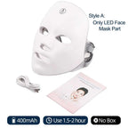 7-Color LED Face & Neck Light Therapy Mask