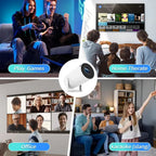 Portable 2.4G/5G Wifi Smart Projector – 4K Home Cinema & Game 1080P HD Projector