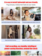 [Hidden Camera 1080P HD night vision]No WIFI or electricity required Tiny and installs in 1 second Remote real-time viewing