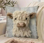Personalized Scottish Highland Cattle Pillow Cover