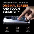 Screen Protector for iPhone, Samsung–Crystal Clear, Scratch-Resistant, Ultra-Smooth Touch, Privacy Protection, Circular Polarized Eye Protection, Easy Installation