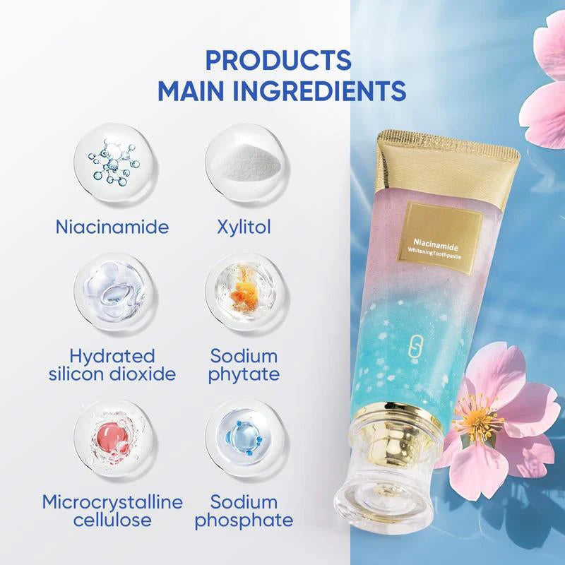 New Hot Selling- Niacinamide Toothpaste for Bright White Teeth The New Secret Weapon for Your Smile