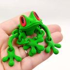 3D Printed Magnetic Frog | Articulated Fidget Toy & Decor