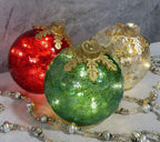 Glass Tabletop Christmas Ornaments