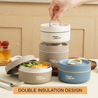Microwaveable Stainless Steel Insulated Lunch Box Set