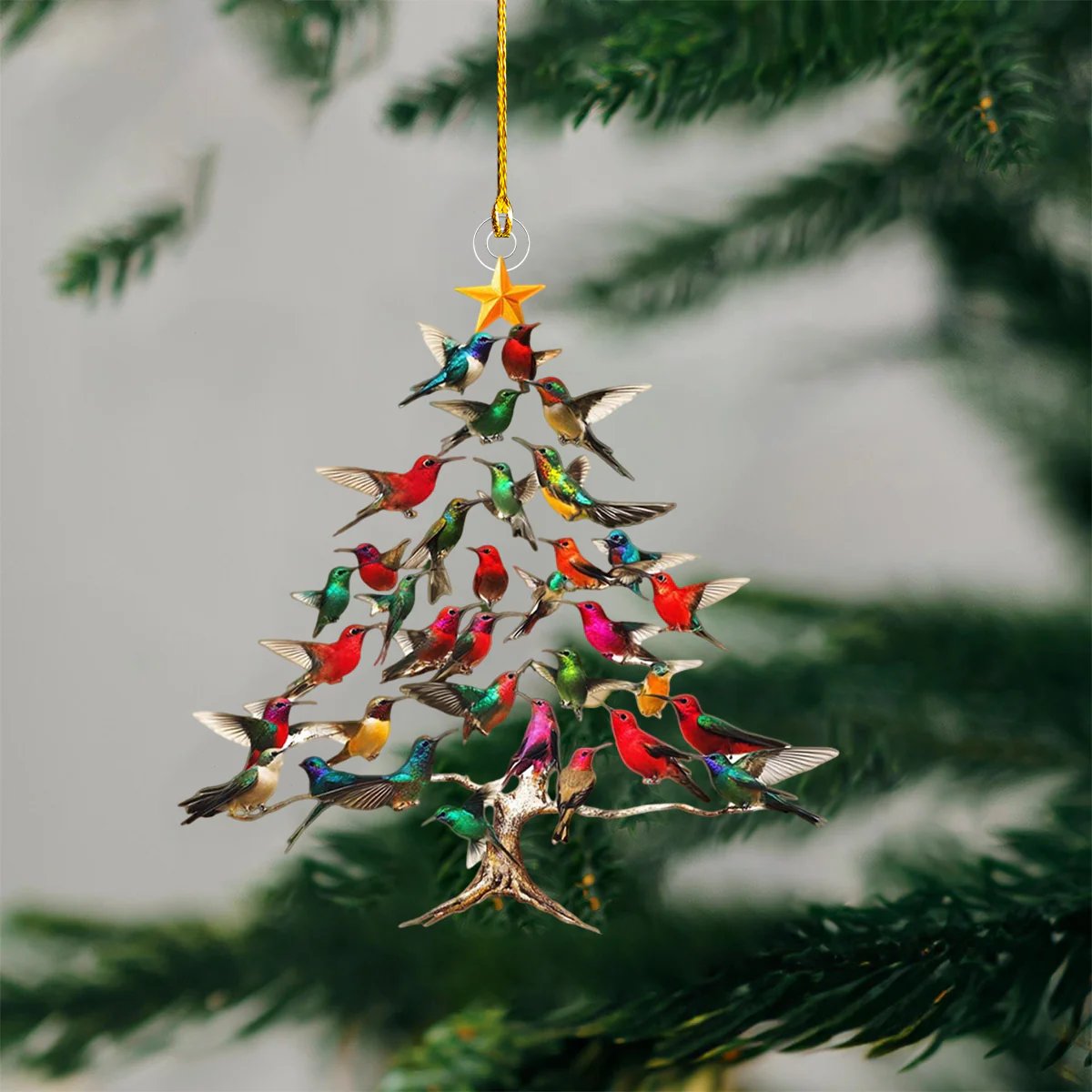 New Release Hummingbird Christmas Ornament
