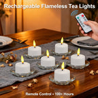 The Last Tea Lights You’ll Ever Need — Rechargeable, Realistic & Remote-Controlled