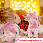 Adorable Pink Highland Cow Plush
